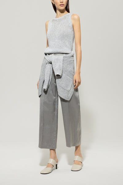 Sleeveless Knit with Beading