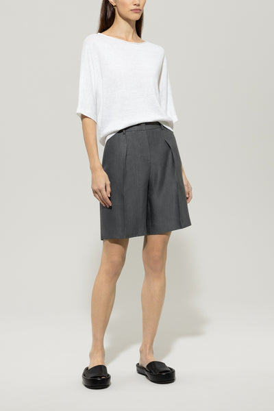 Linen Short-Sleeve Pullover