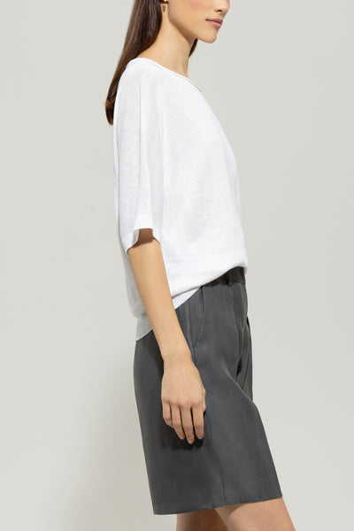 Linen Short-Sleeve Pullover