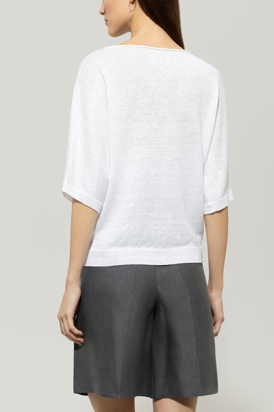 Linen Short-Sleeve Pullover