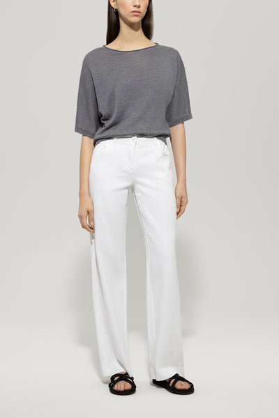 Linen Short-Sleeve Pullover