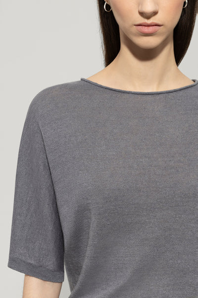 Linen Short-Sleeve Pullover