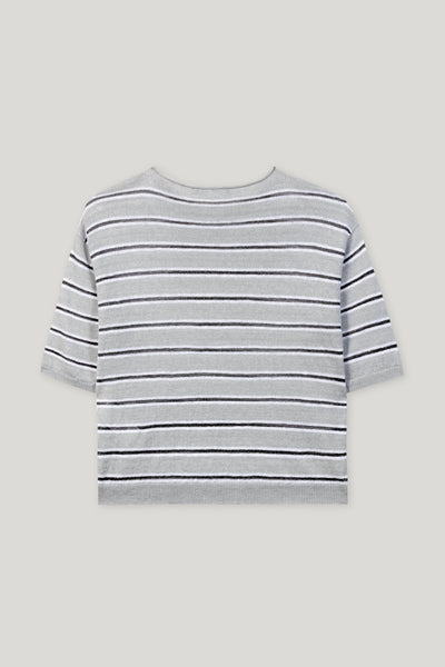 Linen Striped Pullover