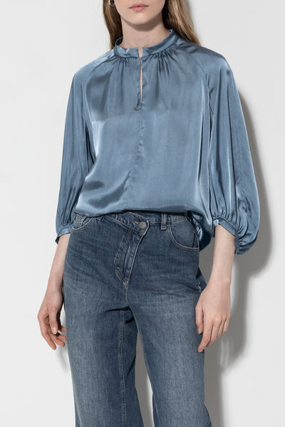 Stand-Up Collar Blouse