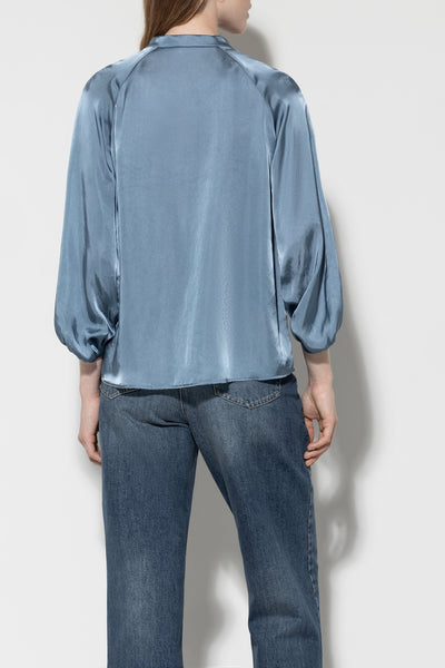 Stand-Up Collar Blouse