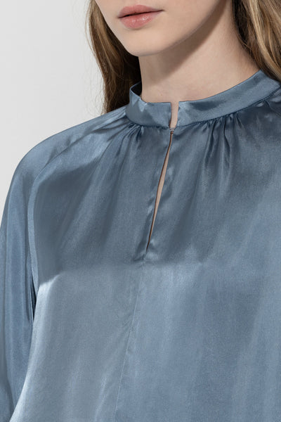 Stand-Up Collar Blouse