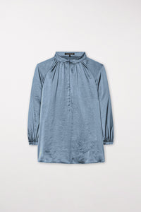 Stand-Up Collar Blouse