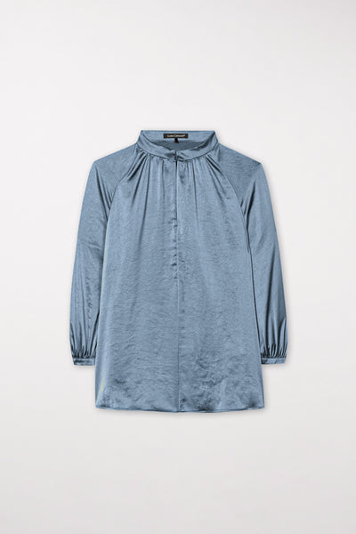 Stand-Up Collar Blouse