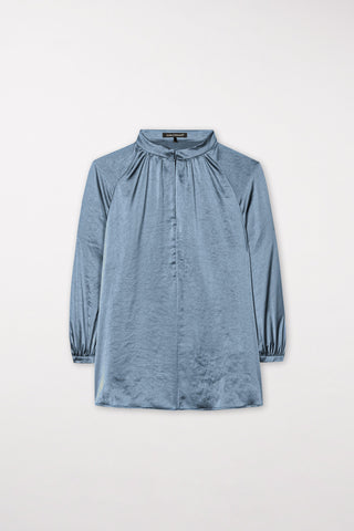 Stand-Up Collar Blouse