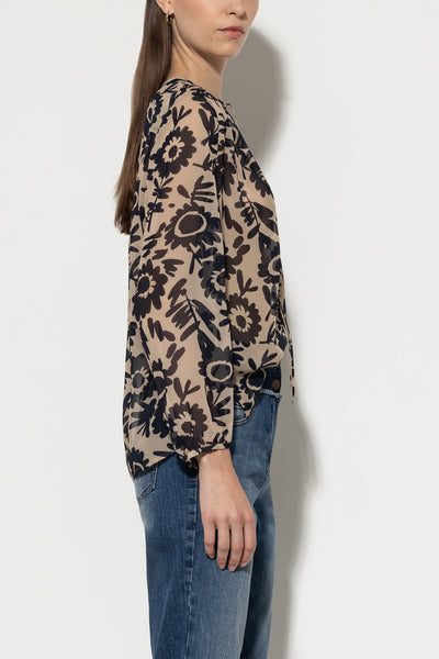 Tunic Top with Floral Print