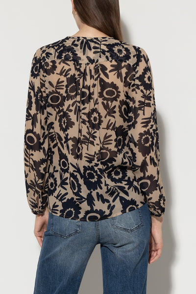 Tunic Top with Floral Print