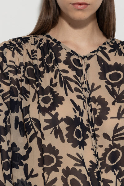 Tunic Top with Floral Print