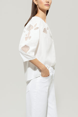 Tunic Blouse with Embroidery