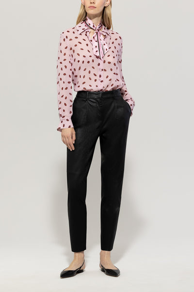 Lips Print Blouse in Pink
