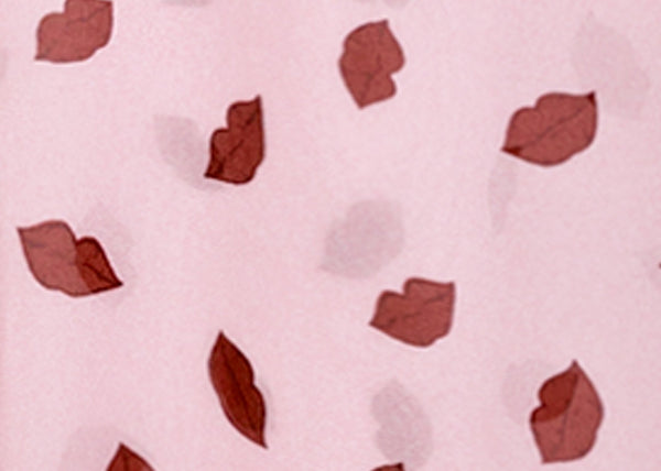 Lips Print Blouse in Pink
