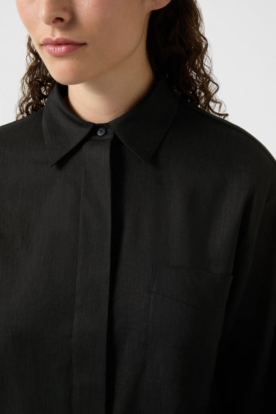 Ronda Linen-Blend Blouse