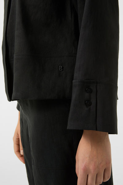 Ronda Linen-Blend Blouse