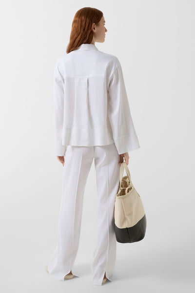 Ronda Linen-Blend Blouse