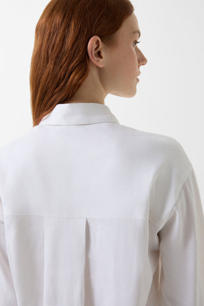 Ronda Linen-Blend Blouse
