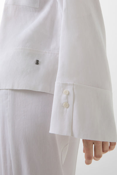 Ronda Linen-Blend Blouse