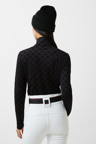 FIRE+ICE Margo2 Top with Flock Print