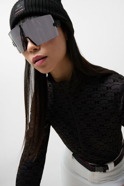 FIRE+ICE Margo2 Top with Flock Print