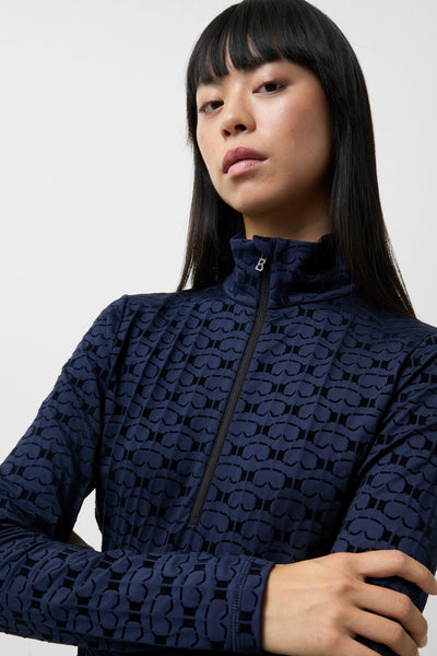 FIRE+ICE Margo2 Top with Flock Print