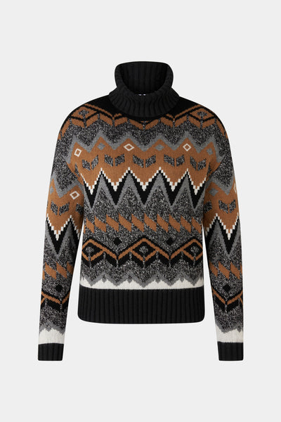 Raegan Knit in Brown/Black Colourway