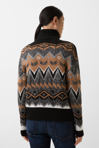 Raegan Knit in Brown/Black Colourway