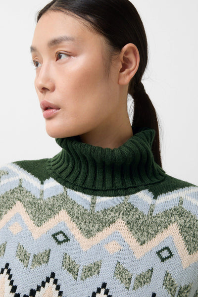 Raegan Knit in Blue/Green Colourway