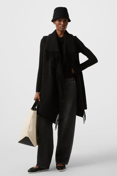 Noah Sleeveless Cape Jacket