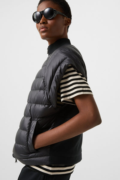 Nahla-D Down Vest in Black