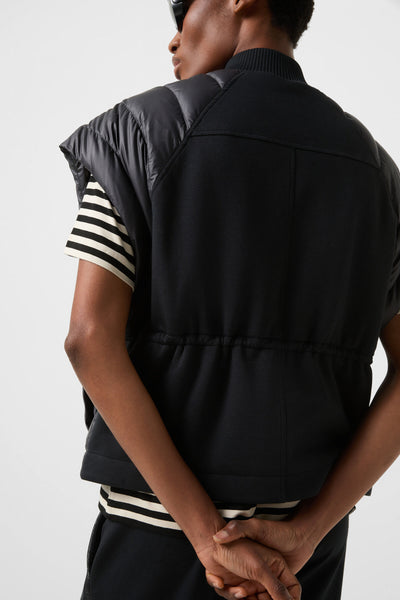Nahla-D Down Vest in Black