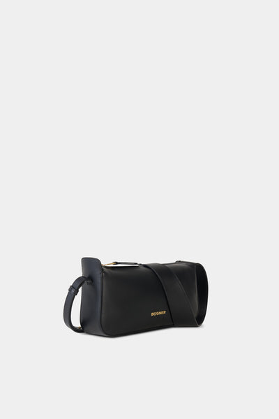 Loges Grandes Yael Leather Shoulderbag in Black