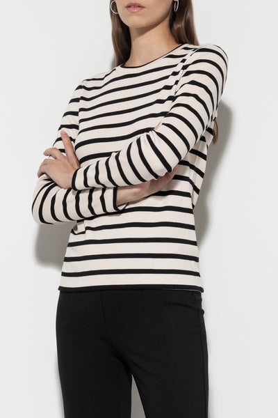 Long-Sleeve Striped Top