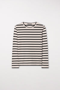 Long-Sleeve Striped Top