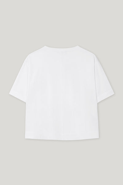 T-Shirt with Embossed Flower