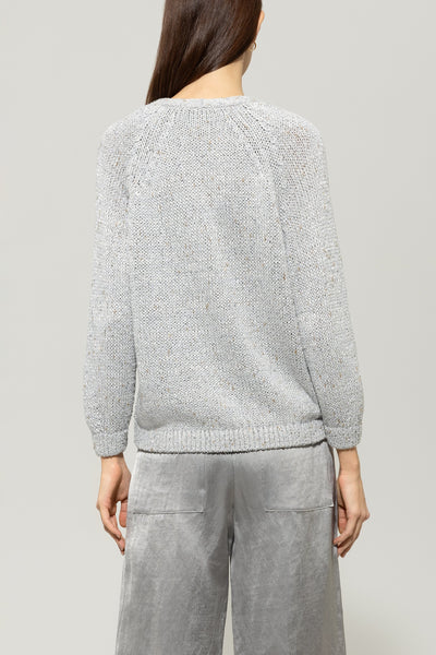 Cardigan in Silver Grey