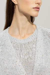 Cardigan in Silver Grey