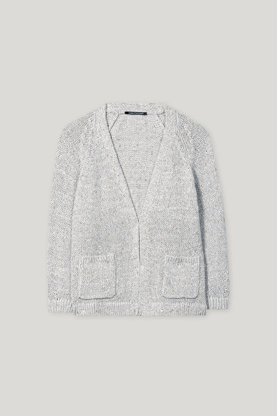 Cardigan in Silver Grey