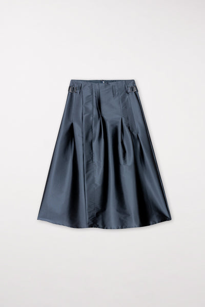Taffeta Skirt with Pleats