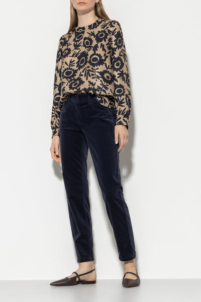 High-Stretch Velvet Pants