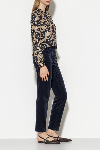 High-Stretch Velvet Pants