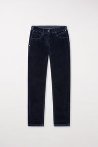 High-Stretch Velvet Pants