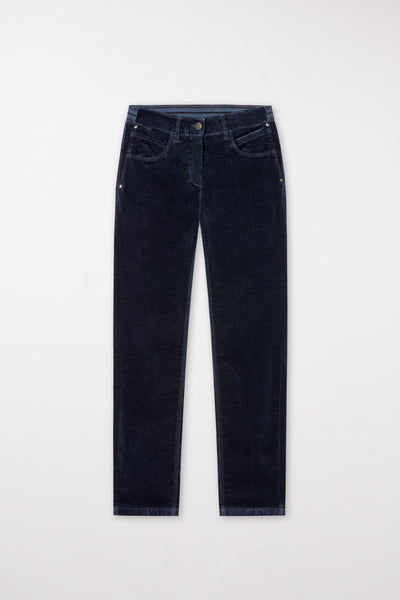 High-Stretch Velvet Pants