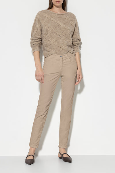 High-Stretch Velvet Pants