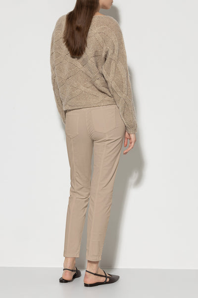 High-Stretch Velvet Pants