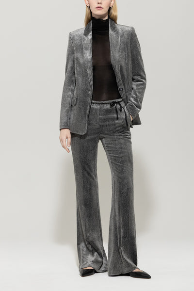 Glitter Flared Corduroy Pants