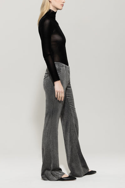 Glitter Flared Corduroy Pants