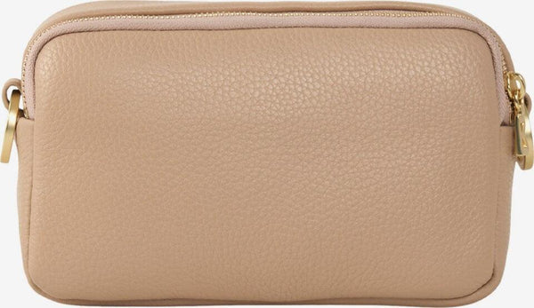 Wallis Avy Leather Crossbody Bag in Camel & Black